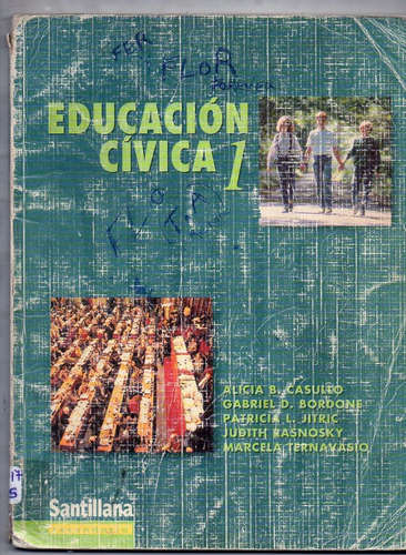 Educación Cívica 1 - Santillana - Casullo - Bordone Usado