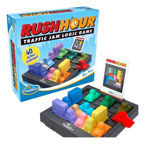 Juego Mental Thinkfun Rush Hour Traffic Jam Y Juguete Stem P