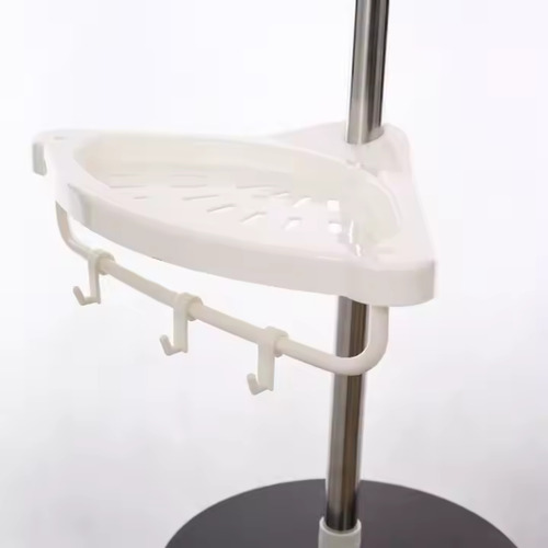 Estante Esquinero Baño Inoxidable Organizado- Sin Taladro Blanco