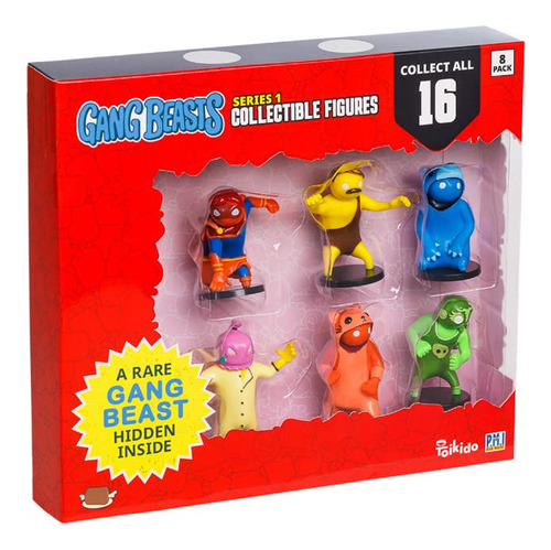 Figuras De Accin De Gang Beasts | Paquete De Ocho | Figuras