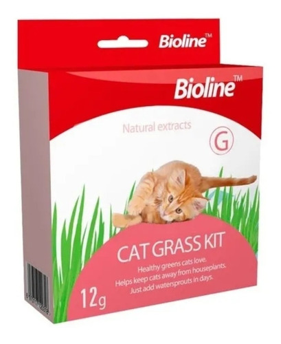 Pack X3 Bioline Cat Grass Kit Completo Siembra Hierba Gatera