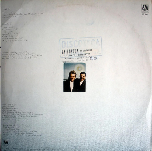 Lp - Andy Summers - Robert Fripp - Promocion Hechizado