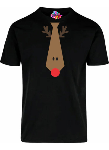 Playera Corbata Navidad Reno Variedad De Tallas