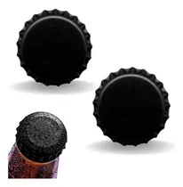 Comprar 400 Tampinhas Tampa Rolha Metálica Pry Off Preta Cerveja