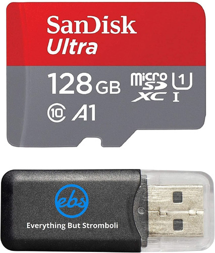 Tarjeta De Memoria Sandisk Ultra 128gb Micro Sdxc + Lector