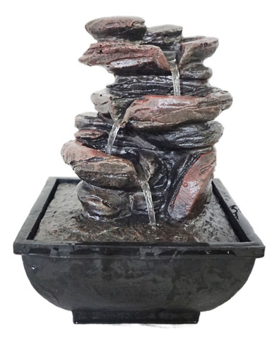 Fuente De Agua Rocas Verticales Con Luz; Precio Especial.