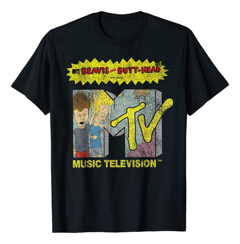 Playera Con El Logotipo De Mtv Desgastado De Beavis Y Butt-