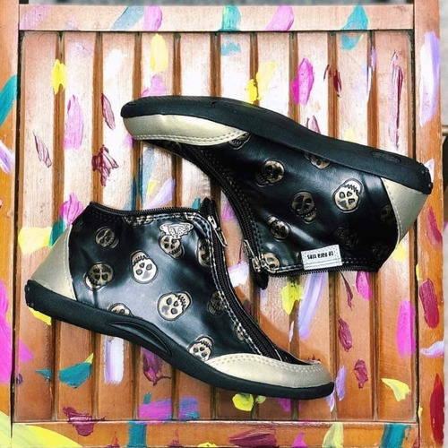 Imagen 7 de 7 de Zapatillas Infantiles Te Para Tres Cuero Ecológico