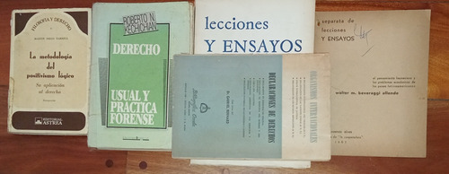 5 Libros De Derecho: Positivismo Logico/lecciones Y Ensayos (Usado)