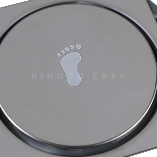 Ralo Inteligente Click Banheiro 10x10 Cm Inox Veda Cheiro