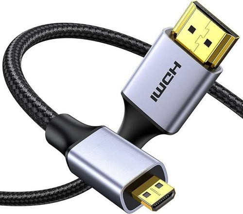 Cable Micro Hdmi A Hdmi Trenzado 3m,4k@60hz 3d,para Gopro