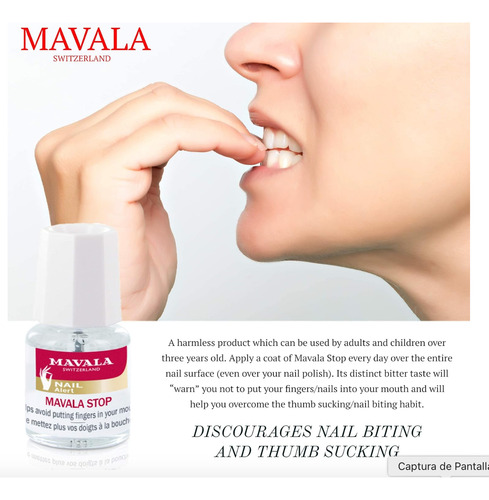 Tratamiento De Esmalte De Uñas Mavala Stop Deterrent 5ml Transparente