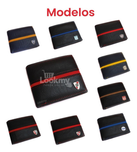 Billetera River Plate Oficial En Cuero Ecológico Para Hombre