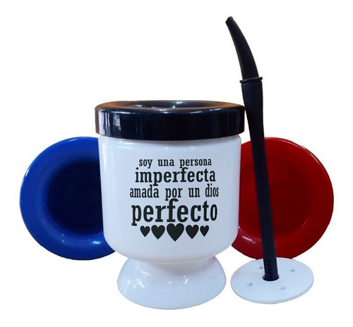 Mate Plastico Frase Soy Una Persona Imperfecta Amada