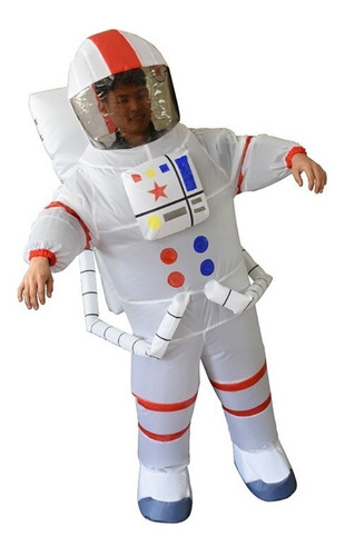 Disfraz Inflable Astronauta Adulto Halloween Con Inflador
