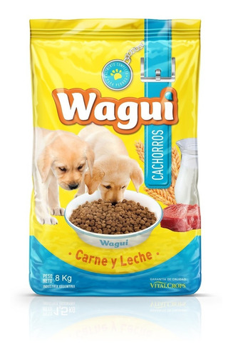 Imagen 1 de 4 de Alimento Wagui Para Perros Cachorros Puppy Bolsa X 8 Kg
