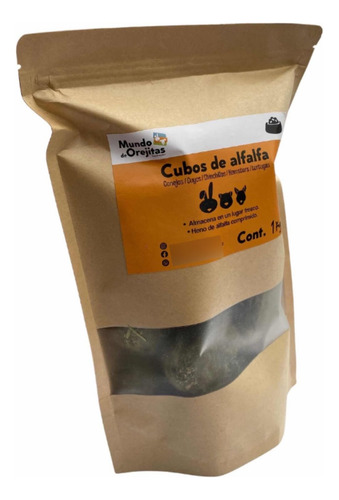 Cubos De Alfalfa 250g Alimento Para Conejo Cuyo Chinchilla