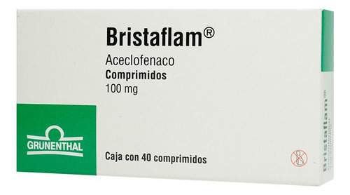 Bristaflam Comprimido 100 Mg, 40 Comprimidos