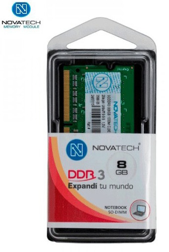 Memoria Ram Soddr3 8gb 1333 1600 Novatech Notebook