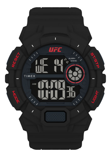 Reloj Timex Ufc Striker 50mm 50m Resin Strap Watch Black-red