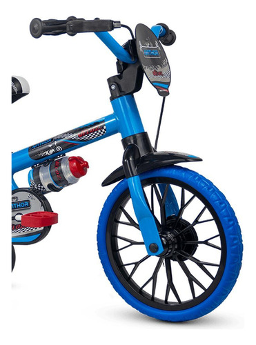 Bicicleta Infantil Aro 12 Veloz Com Capacete Preto - Nathor