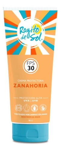 Crema Protectora Zanahoria Fps 30 Rayito De Sol 90 G