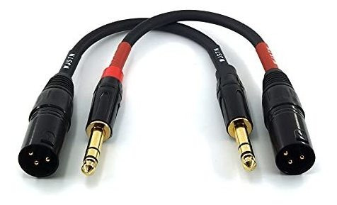 Wjstn -024 Xlr A 1/4 Trs Adaptador Estéreo, 0.250 in De Cana