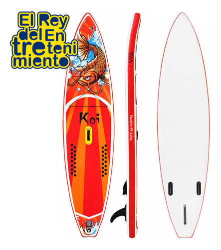 Imagen 3 de 7 de Tabla Inflable Stand Up Paddle 3.20m Surf Kayak +remo El Rey