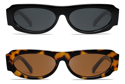 Vanlinker Gafas De Sol Negras De Moda De Los Años 90 Para Mu