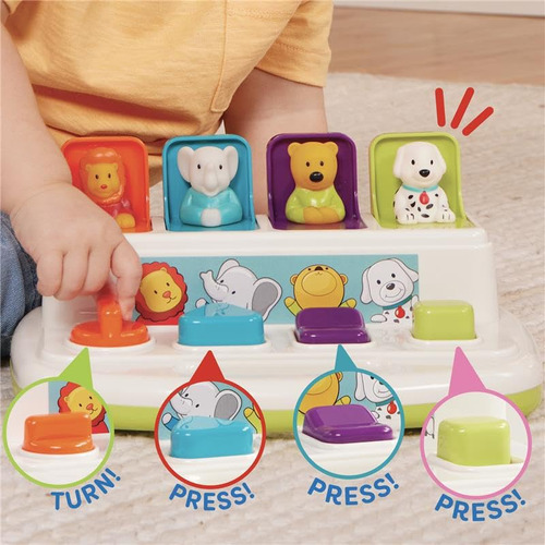 Brinquedo De Empurrar E Estourar Com Código De Cores Para
