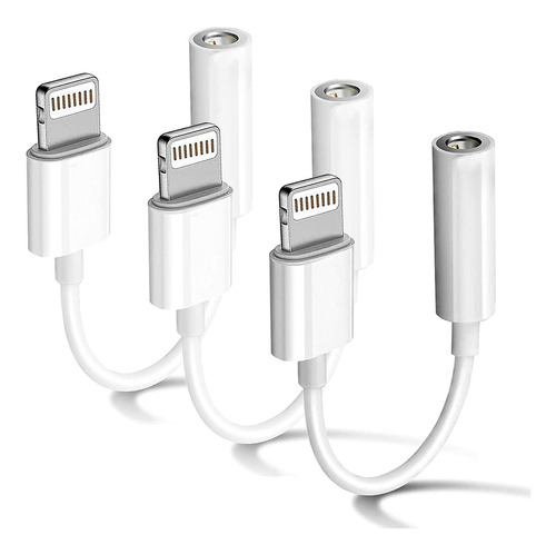  Mfi Certified 3 Pack  Phone Adapter For  Connects Ligh...