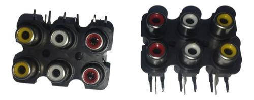 Pack 2 Conectores 6 Jack Chasis Para Planta De Sonido