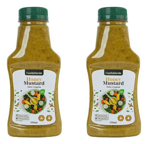 Pack 02 Salsas Honey Mustard 350 Ml Huella Verde
