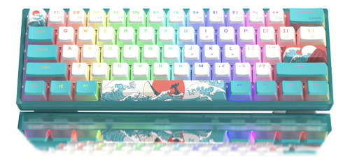 Womier Teclado 60% Por Ciento, Teclado Mecanico Rgb Para Jue