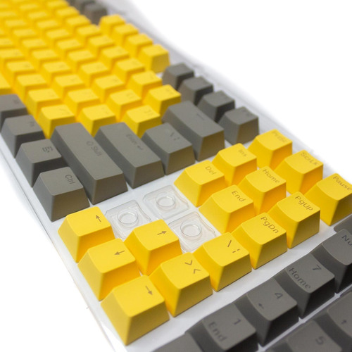 Imagen 1 de 3 de Keycaps Set Color Gris + Amarillo