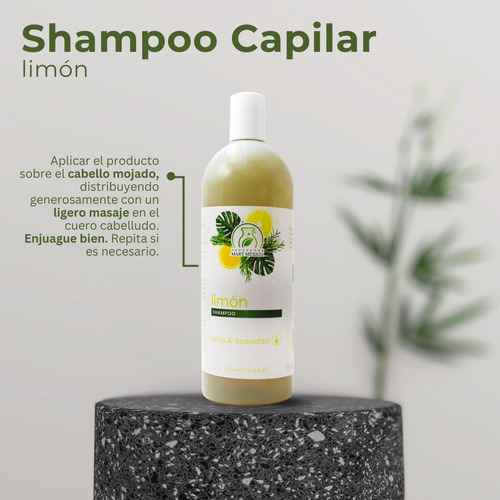 Shampoo Capilar De Limón Anti Caída (1 Litro)