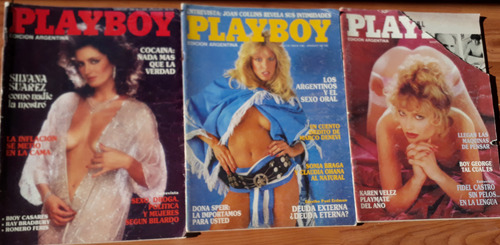 Lote X 10 Playboy Argentina N° 1 Al 7 Y 9 Al 11 - 1985/86 (Usado)