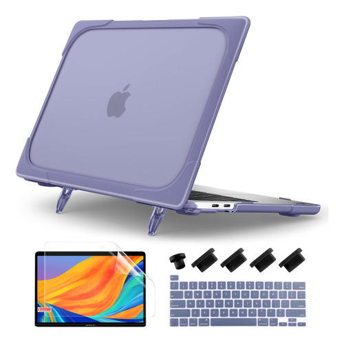 Funda Dongke Para Macbook Pro 13 M2 + C/teclado Lavender