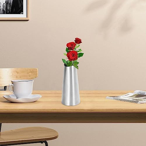 Florero Ligero De Lujo De Acero Inoxidable Para Una Decoraci
