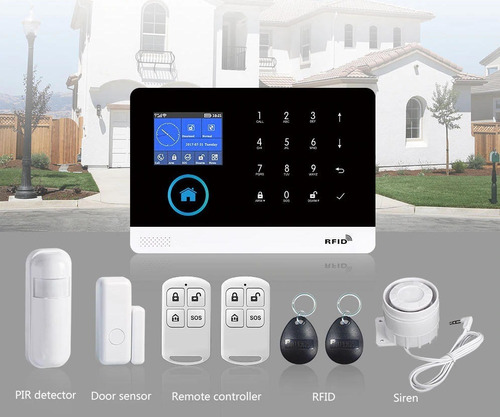 Imagen 1 de 4 de Alarma Casa Inalambrica Wifi Sistema De Seguridad Gsm Tuya