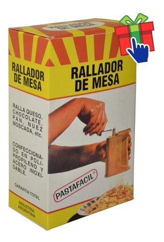 Imagen 3 de 4 de Rallador De Mesa Manual Pastafácil Especial Para Queso