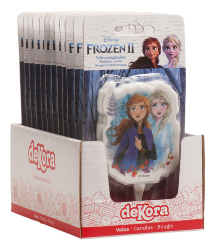Vela Cumpleaños 2d Frozen Ii 7,5cm Pky0m2