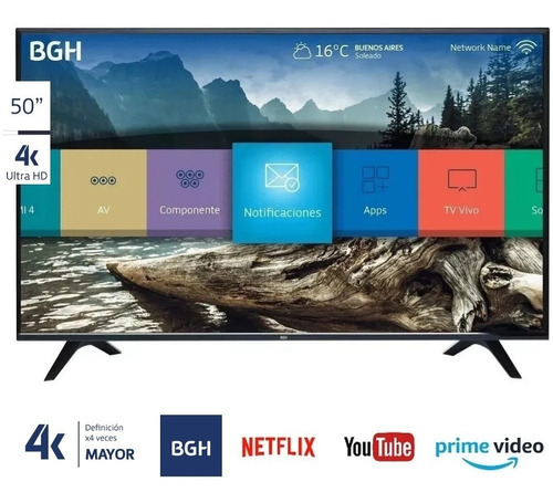 Smart Tv Bgh B5022uk6 50  Ultra Hd 4k