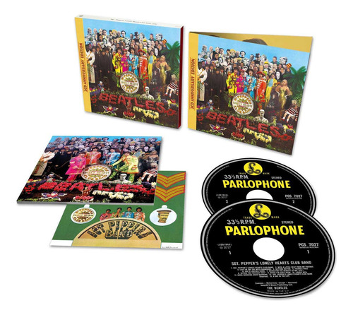  The Beatles 2 Cd Sargento Sgt Pepper Lonely Aniversario 50