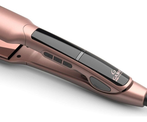 Pranchinha Para Alisar Cabelo Profissional Salão De Beleza Cor Rosa Ouro E Preto 127/220v