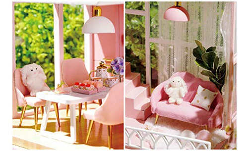 Flever Dollhouse Miniature Diy House Kit Creative Room With