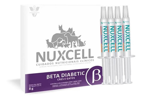 Nuxcell Beta Diabetic-4 Seringas 2 Gr-suplemento