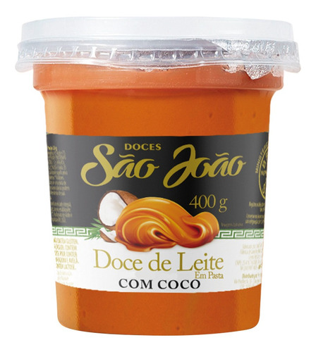 Doce De Leite Com Coco Pote 400g São João