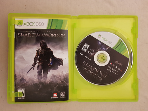 Middle Earth Shadow Of Mordor Xbox 360 Wb Games (Usado)