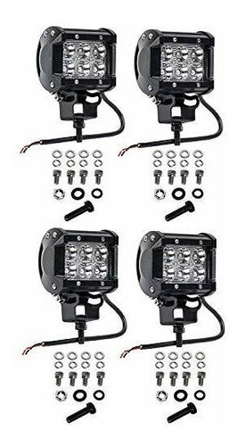 4 X 18w 1800 Lúmenes Led Luz De Punto Para Fuera De La...